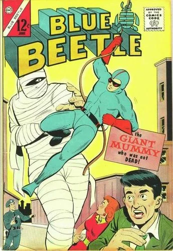 Blue Beetle (1964) #1, cover by Frank McLaughlin.
