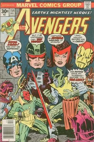 Avengers (1963) #154, cover penciled by Jack Kirby & inked by Al Milgrom.