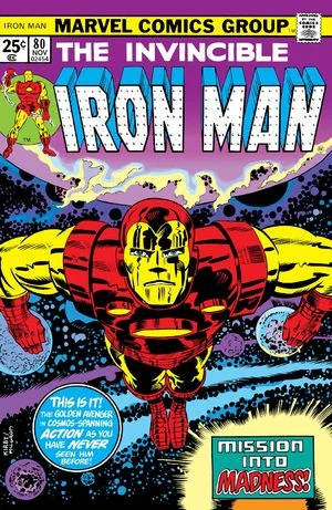 Iron Man (1968) #80, cover penciled by Jack Kirby & inked by Al Milgrom.
