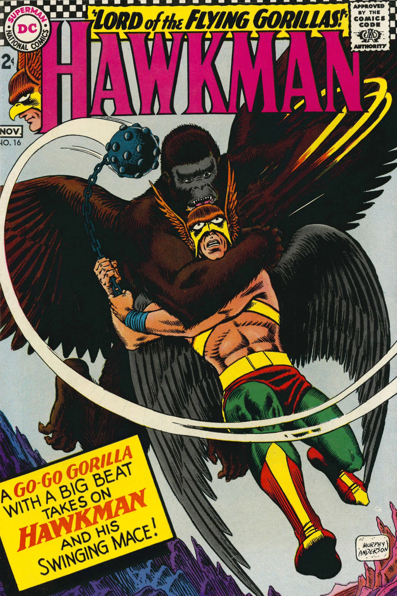 Hawkman (1964) #16, the issue that earned Ms. Vartanoff ’s ire.