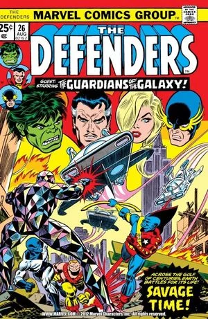 Defenders (1972) #26, interior colored by Irene Vartanoff.