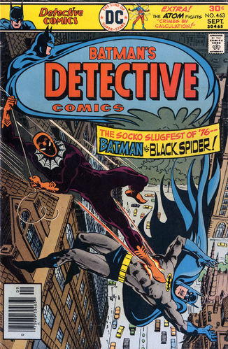 Detective Comics (1937) #463, cover by Ernie Chan, lettered by John Workman.
