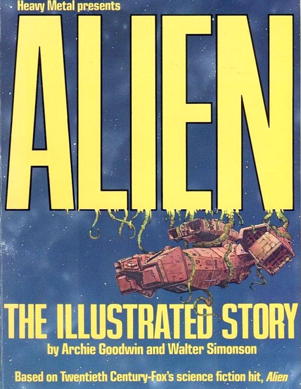 Alien: The Illustrated Story (1979) by Archie Goodwin & Walt Simonson, lettered by John Workman.