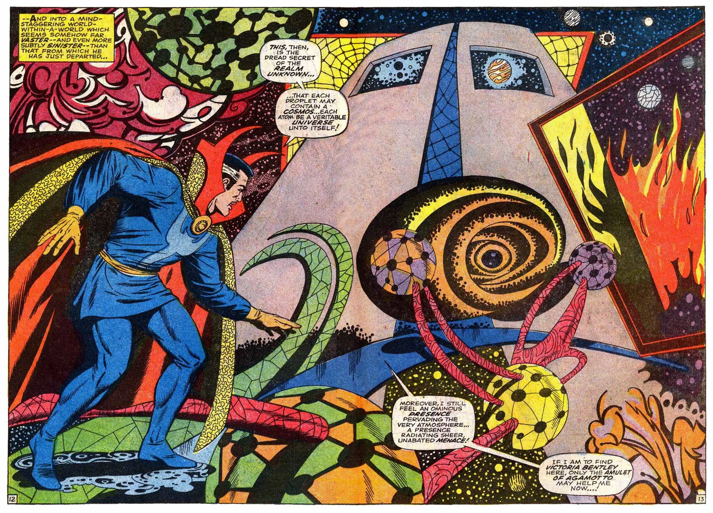 Doctor Strange (1968) #171 pg12-13, penciled by Tom Palmer & inked by Dan Adkins.