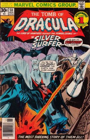 Tomb of Dracula (1972) #50, cover penciled by Gene Colan & inked by Tom Palmer.