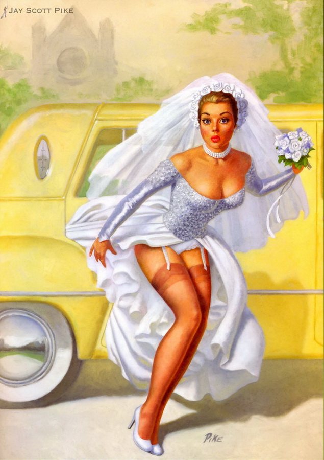 The Bride Almost Wore White, a painting by Jay Scott Pike.