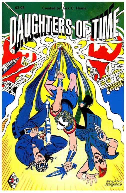 Daughters Of Time (1991) #1, cover by Steve Ditko & Kurt Schaffenberger - written by Jack C Harris.