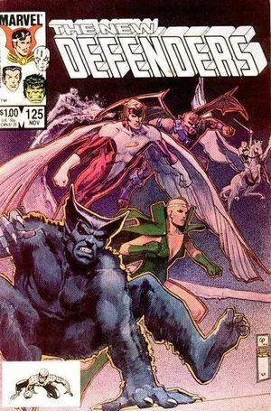 Defenders (1972) #125, cover by Carl Potts & Bill Sienkiewicz.