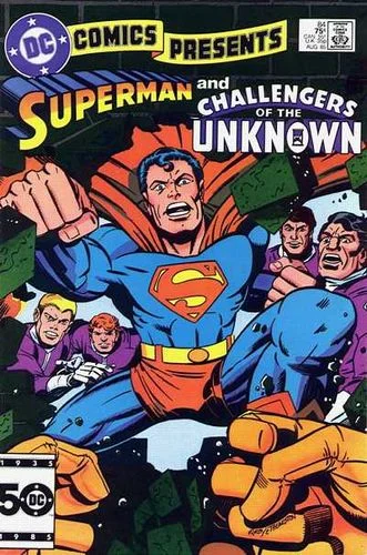 DC Comics Presents (1978) #84, cover penciled by Jack Kirby & inked by Greg Theakston.