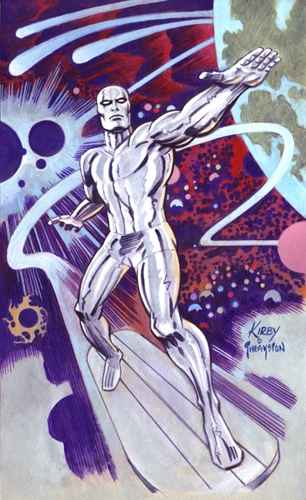 Silver Surfer, drawn by Greg Theakston (in the style of Jack Kirby)