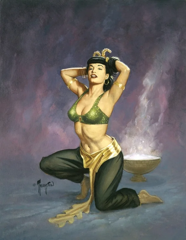 Betty Pages (1990) #6, cover art by Greg Theakston.