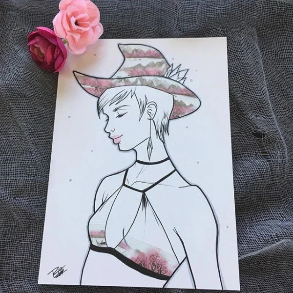 Inktober 2018 Witches - Day 16 by Rio Burton.