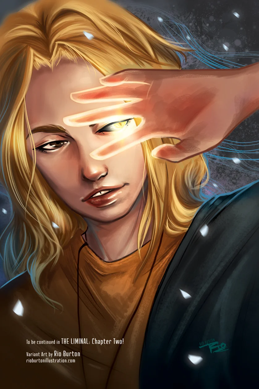 Variant Cover for The Liminal #2 done by Rio Burton.