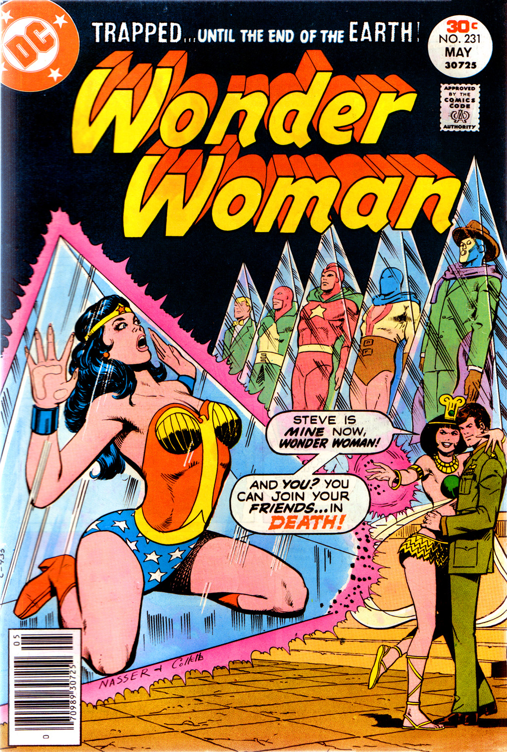 Wonder Woman (1942) #231, cover penciled by Mike Nasser & inked by Vince Colletta.