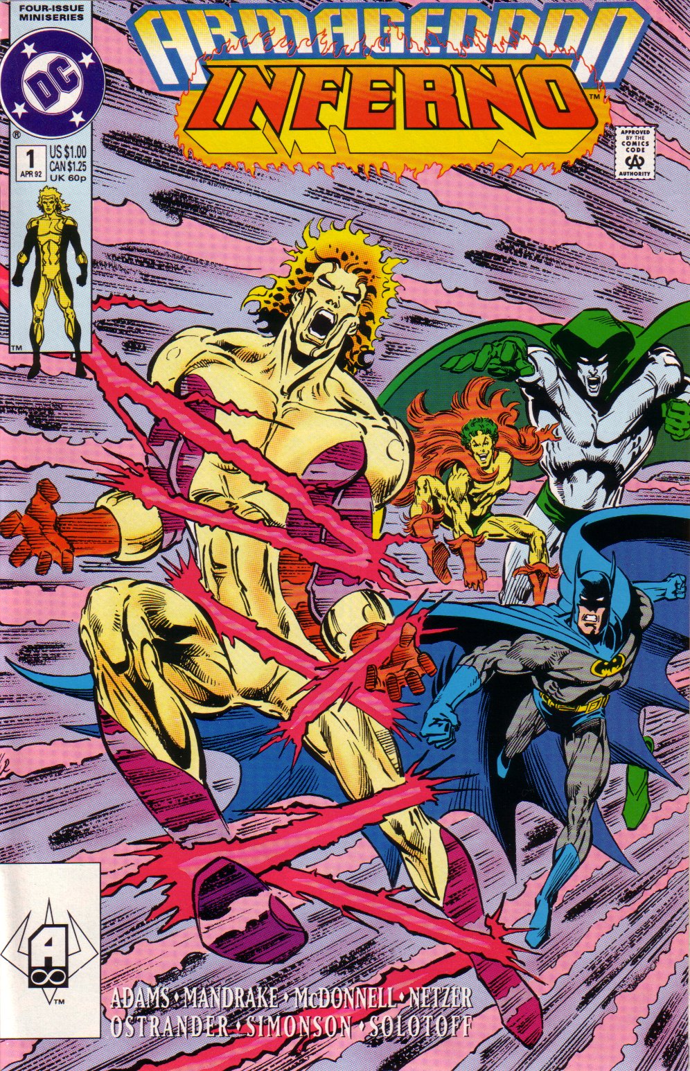 Armageddon: Inferno (1992) #1, cover by Mike Netzer.