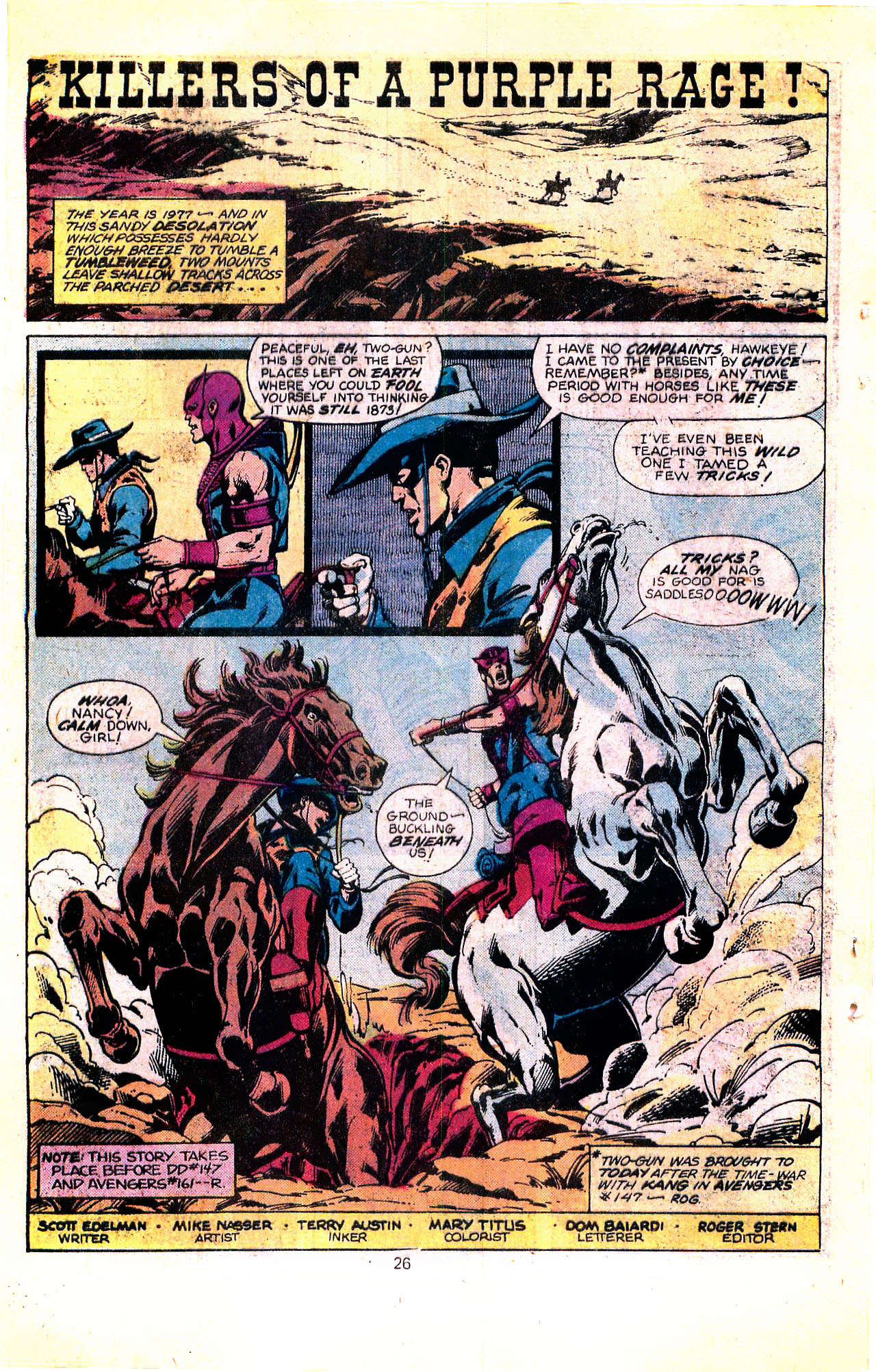 Marvel Tales (1964) #100 pg.26, penciled by Mike Nasser & inked by Terry Austin.