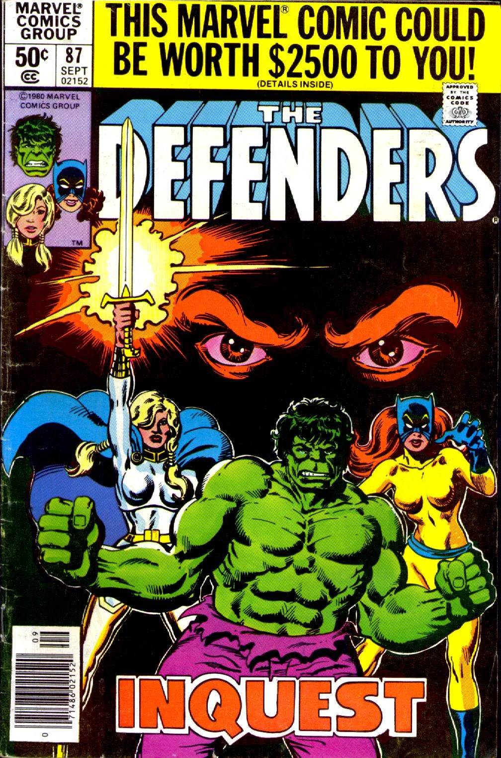 The Defenders (1972) #87, cover penciled by Mike Nasser & inked by Al Milgrom.