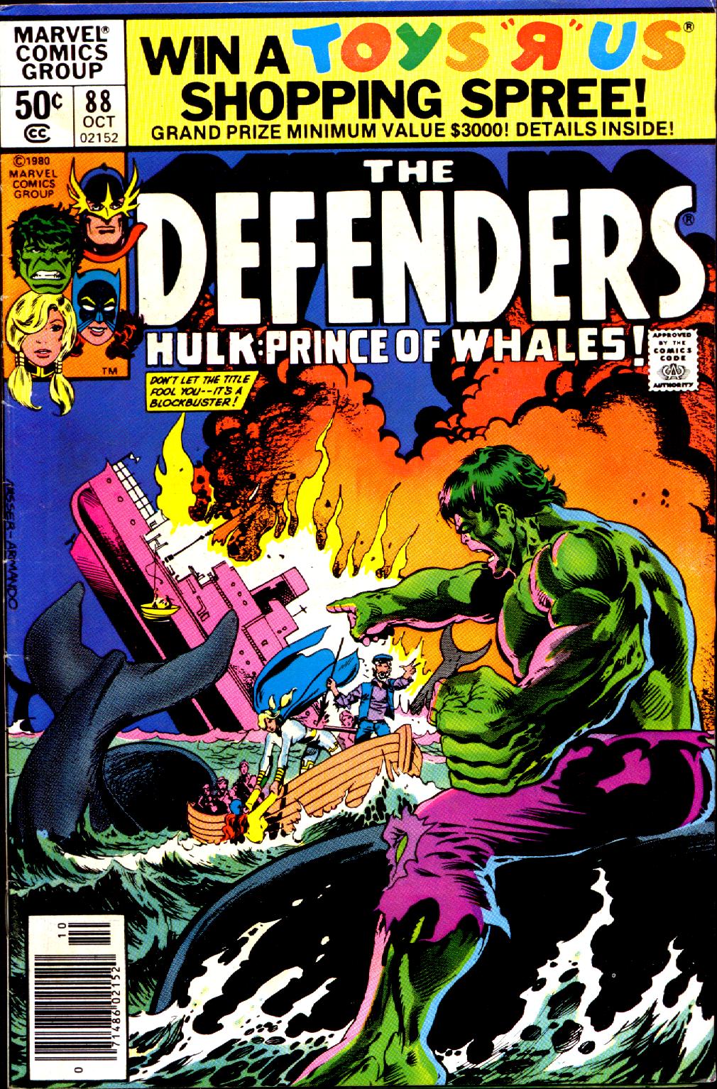 The Defenders (1972) #88, cover penciled by Mike Nasser & inked by Armando Gil.