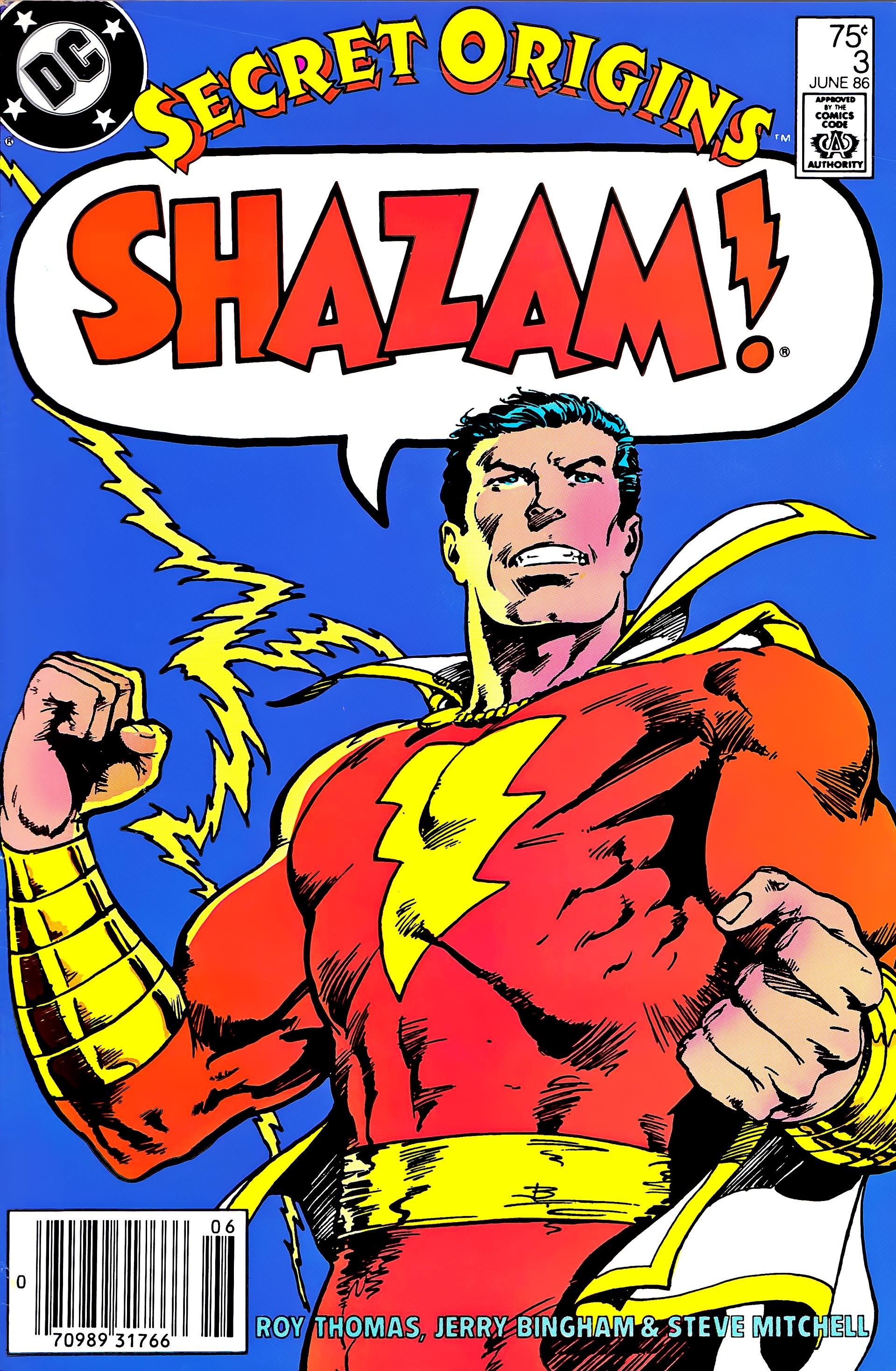 Secret Origins (1986) #3, cover penciled by Jerry Bingham & inked by Steve Mitchell.