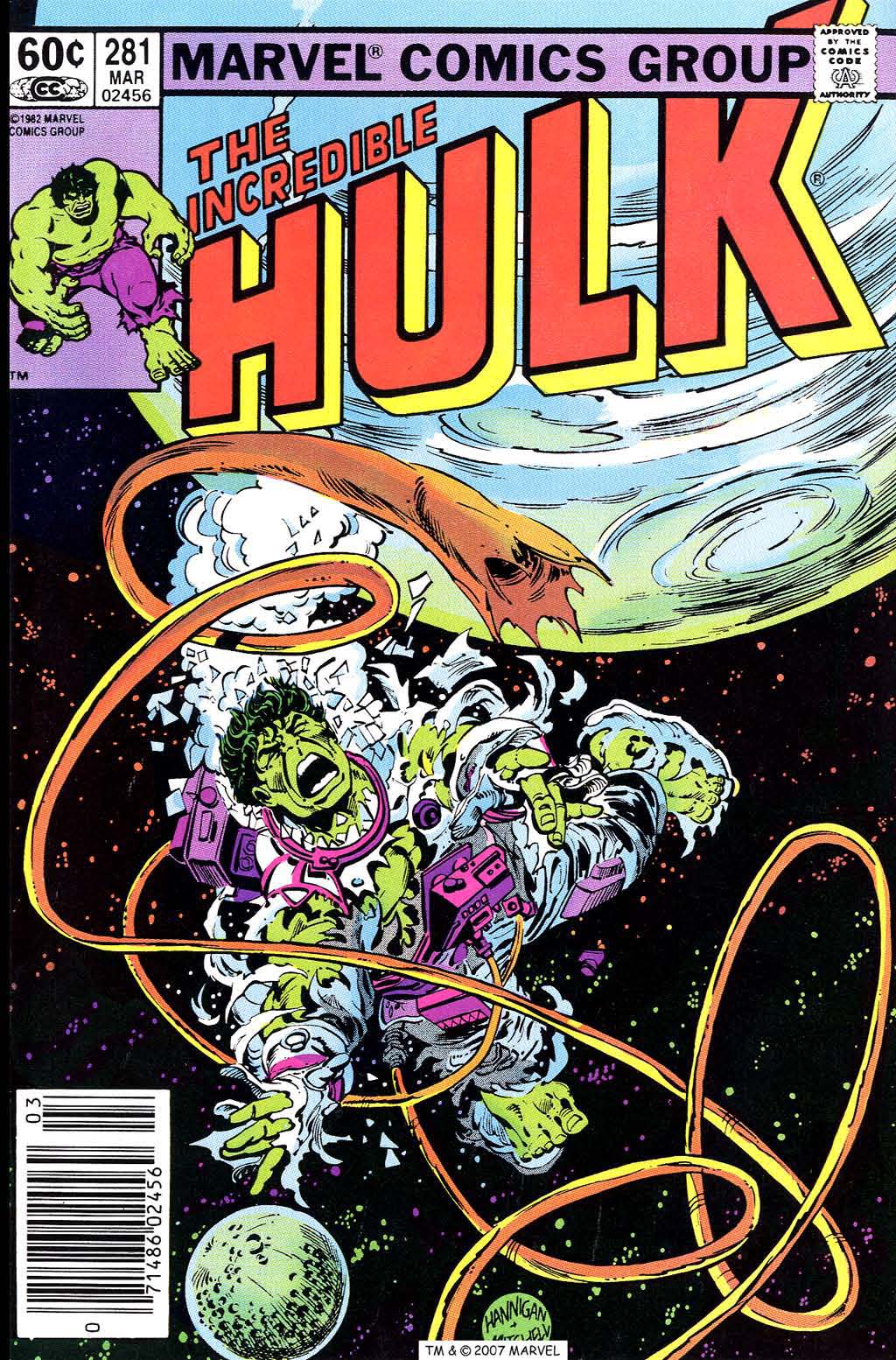 Incredible Hulk (1968) #281, cover penciled by Ed Hannigan & inked by Steve Mitchell.
