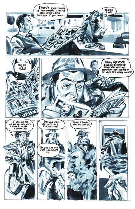 Krigstein: A Graphic Novel - Sample Page 4, art & story by Joe D’Esposito.