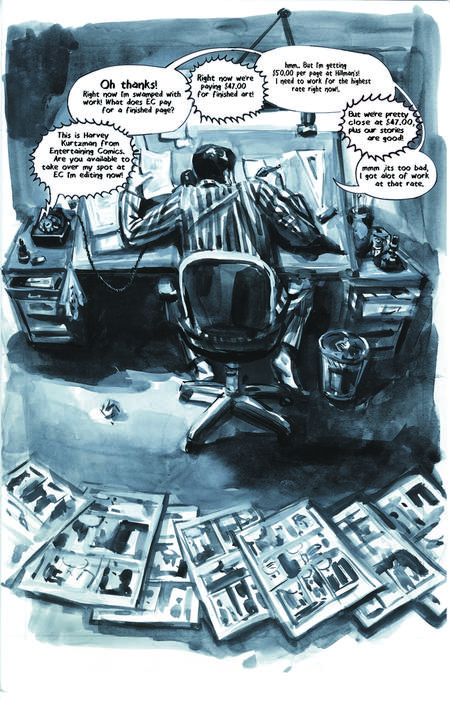 Krigstein: A Graphic Novel - Sample Page 6, art & story by Joe D’Esposito.