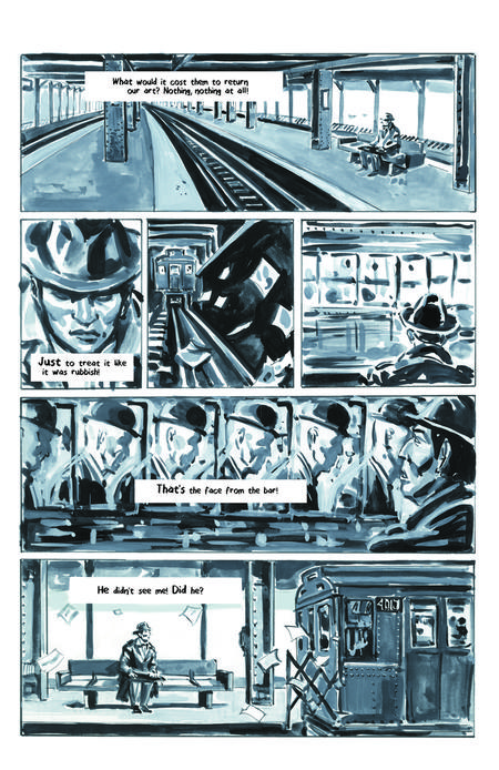 Krigstein: A Graphic Novel - Sample Page 7, art & story by Joe D’Esposito.