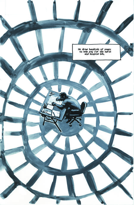 Krigstein: A Graphic Novel - Sample Page 8, art & story by Joe D’Esposito.