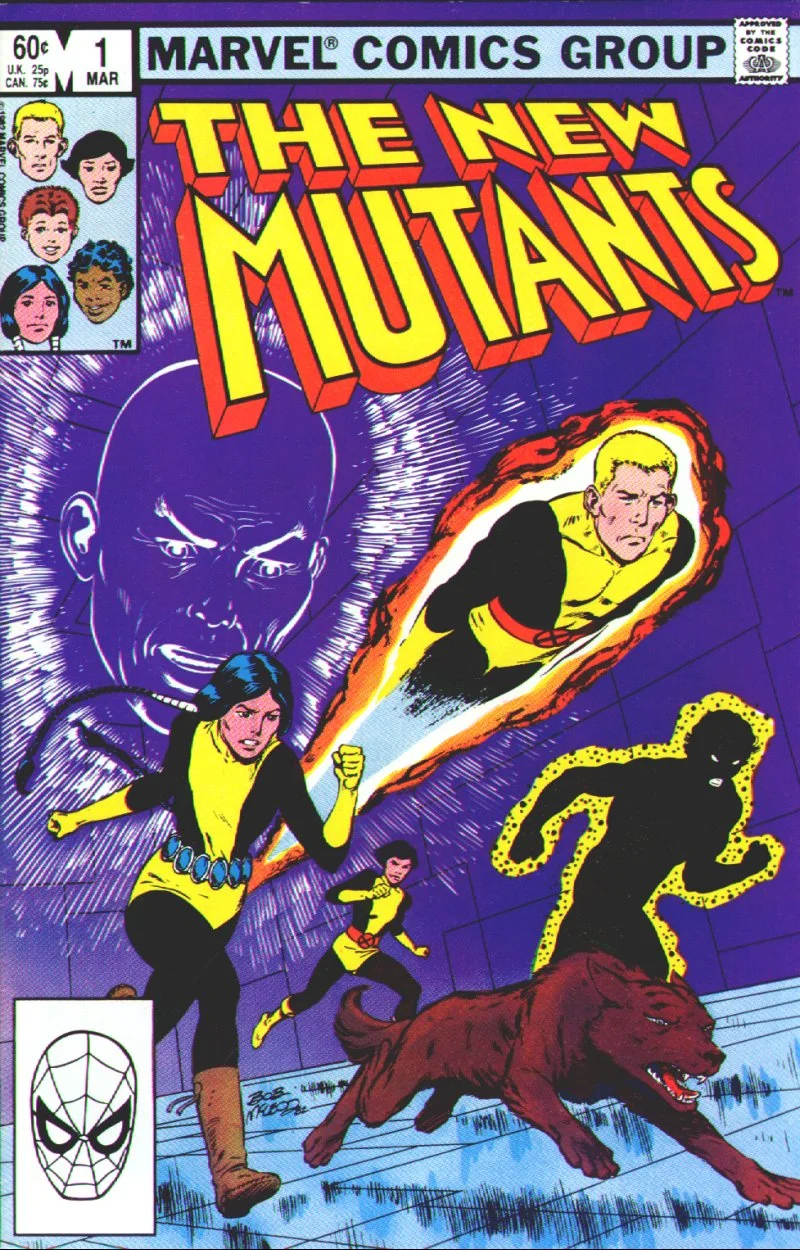 New Mutants (1983) #1, cover by Bob McLeod.