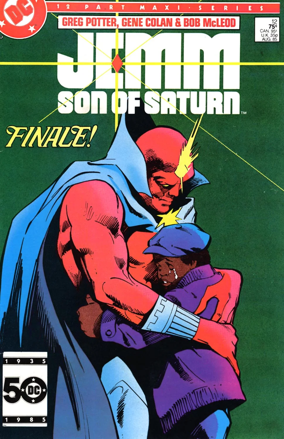 Jemm, Son of Saturn (1984) #12, cover penciled by Gene Colan & inked by Bob McLeod.