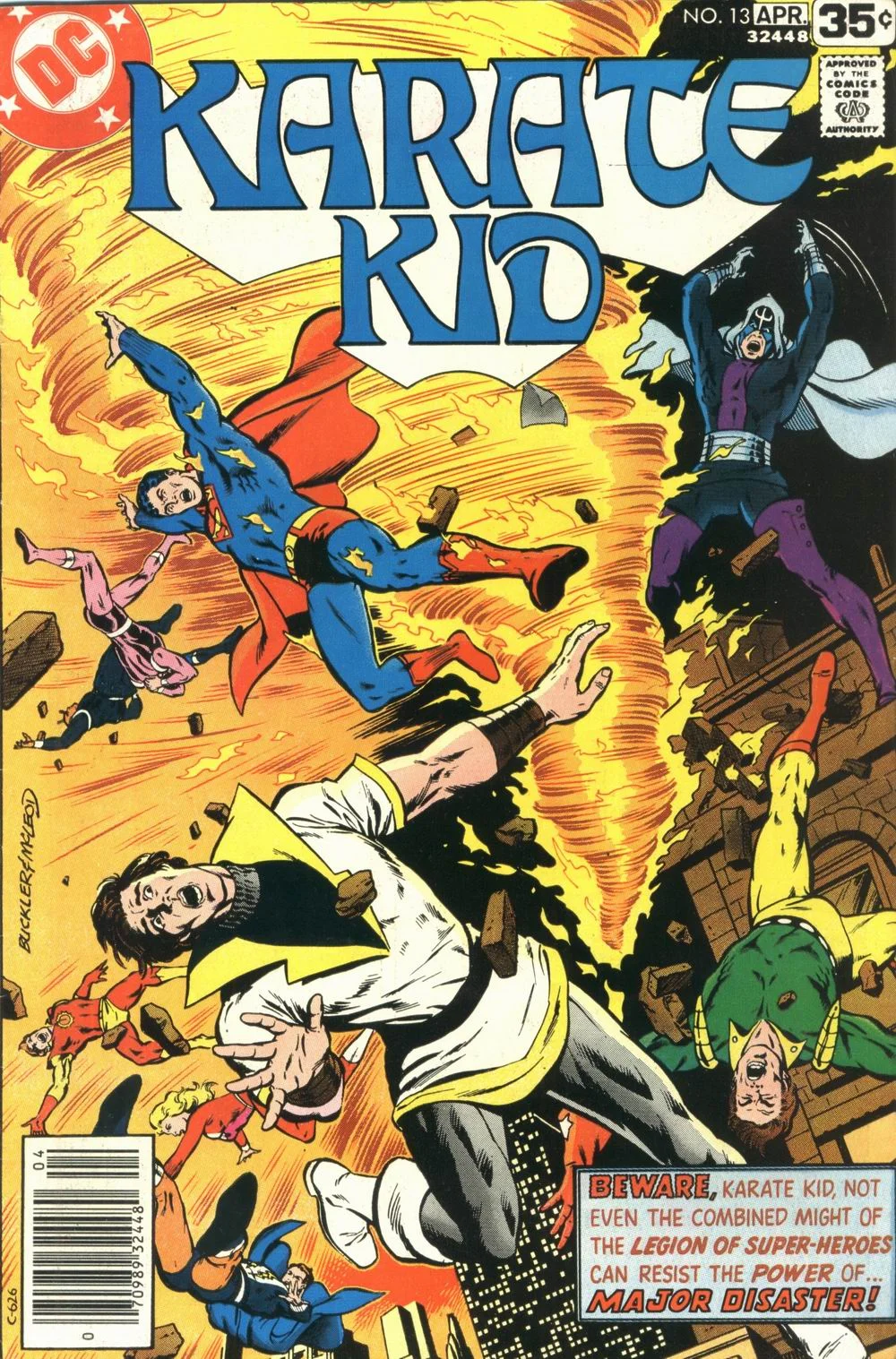 Karate Kid (1976) #13, cover penciled by Rich Buckler & inked by Bob McLeod.