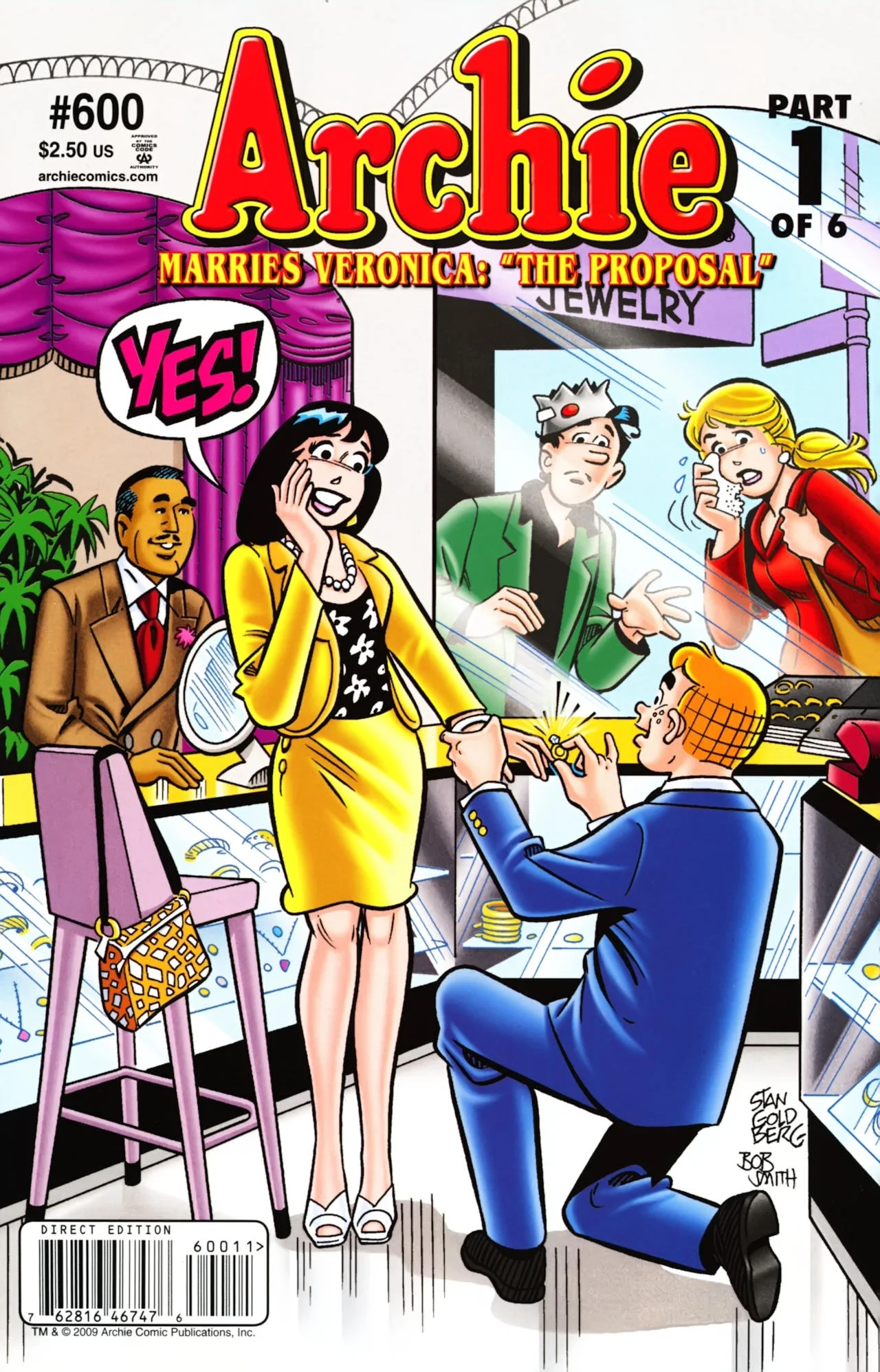 Archie (1960) #600, cover penciled by Stan Goldberg & inked by Bob Smith.