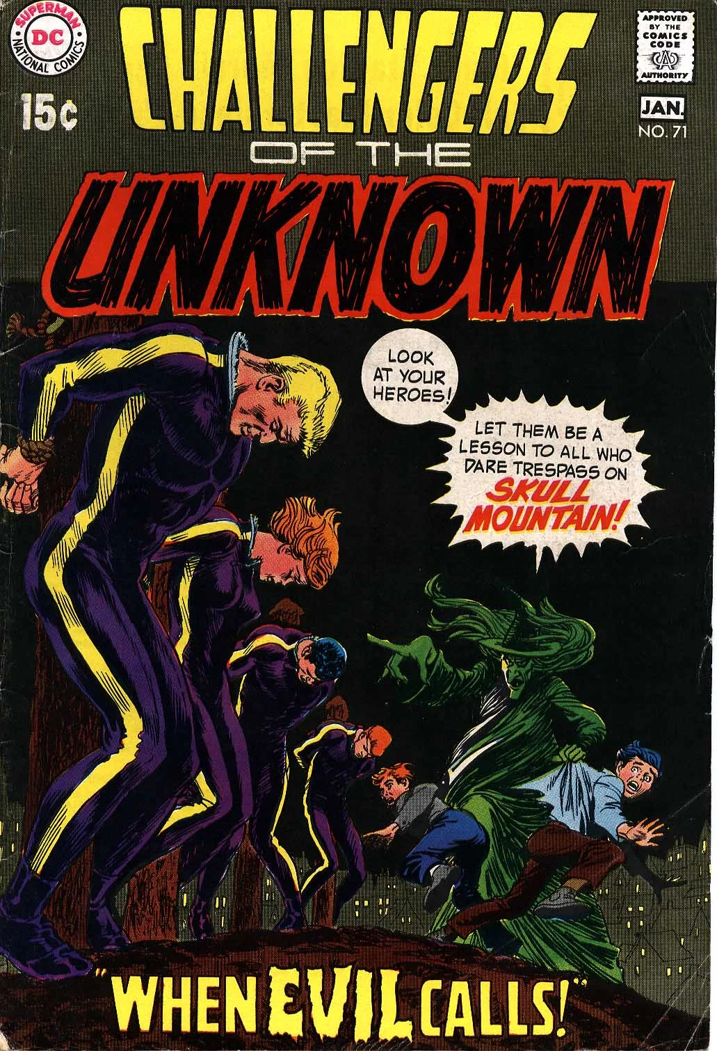 Challengers of the Unknown (1958) #71, cover by Nick Cardy.
