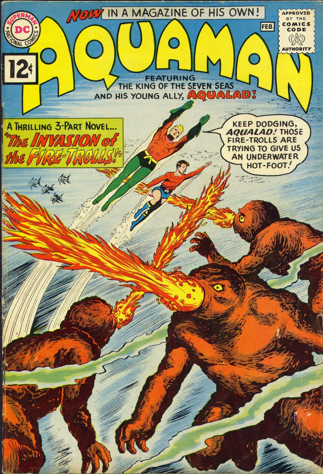 Aquaman (1962) #1, cover by Nick Cardy.