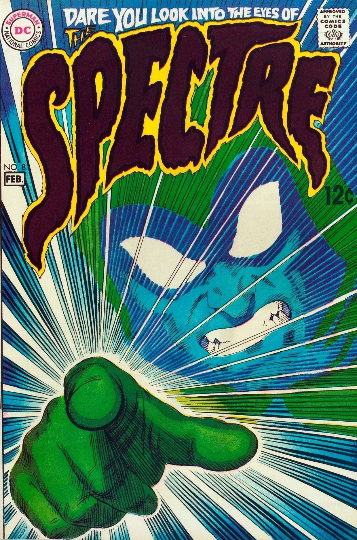 The Spectre (1967) #8, cover by Nick Cardy.