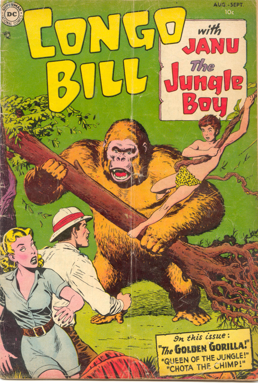 Congo Bill (1954) #1, cover by Nick Cardy.