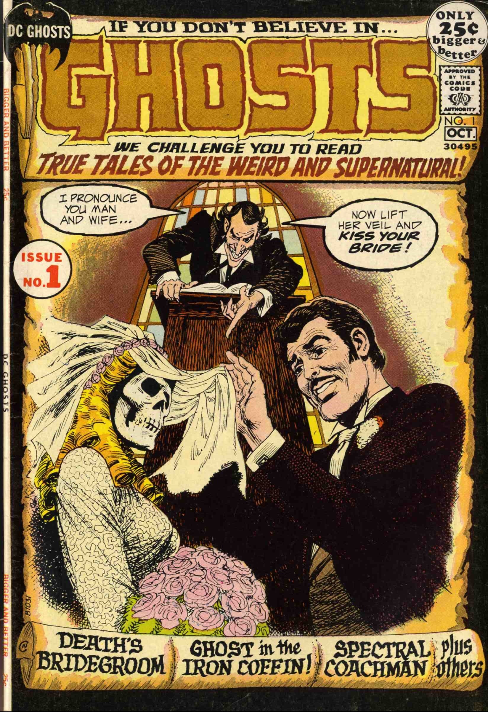 Ghosts (1971) #1, cover by Nick Cardy.