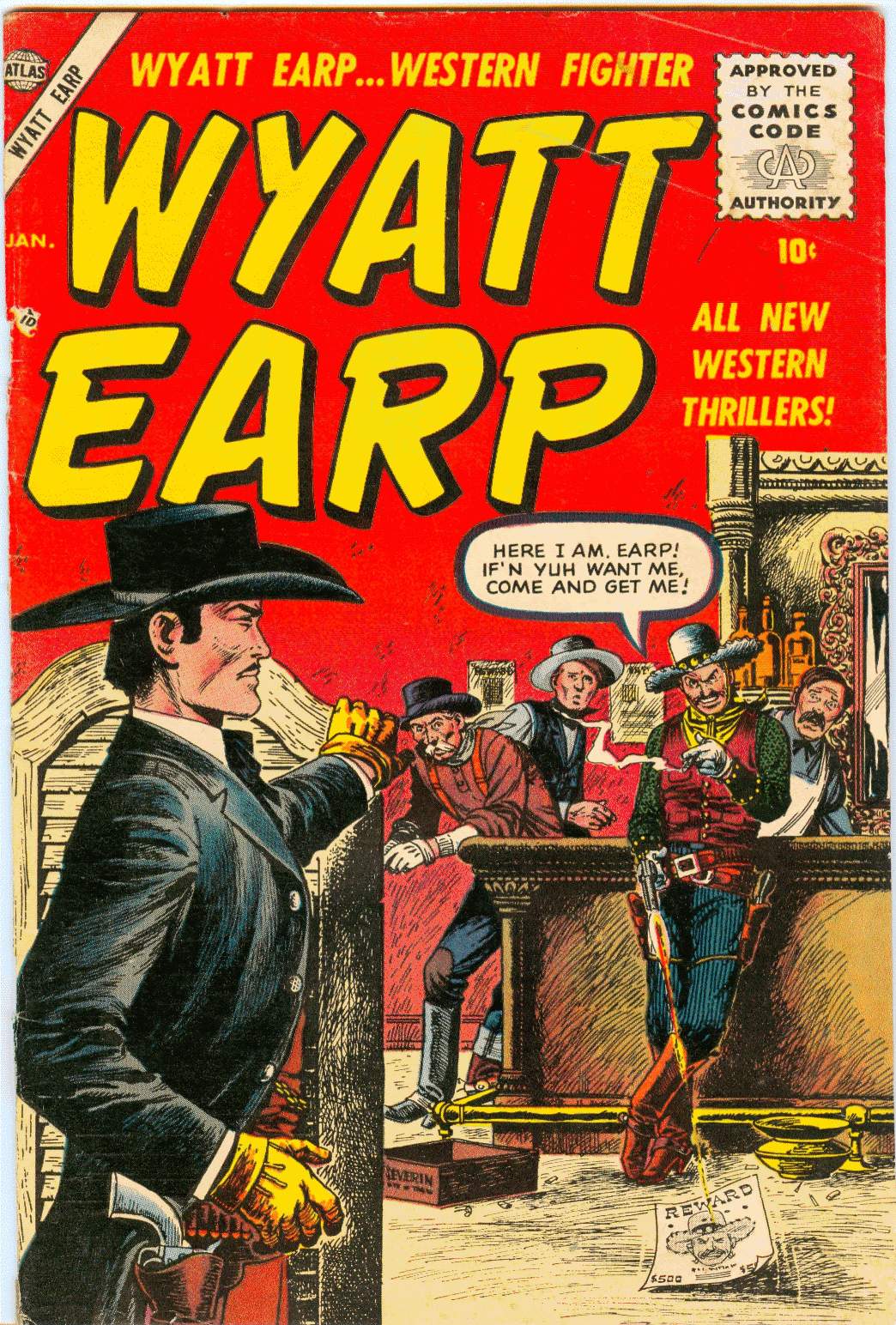 Wyatt Earp (1955) #2, cover by John Severin.