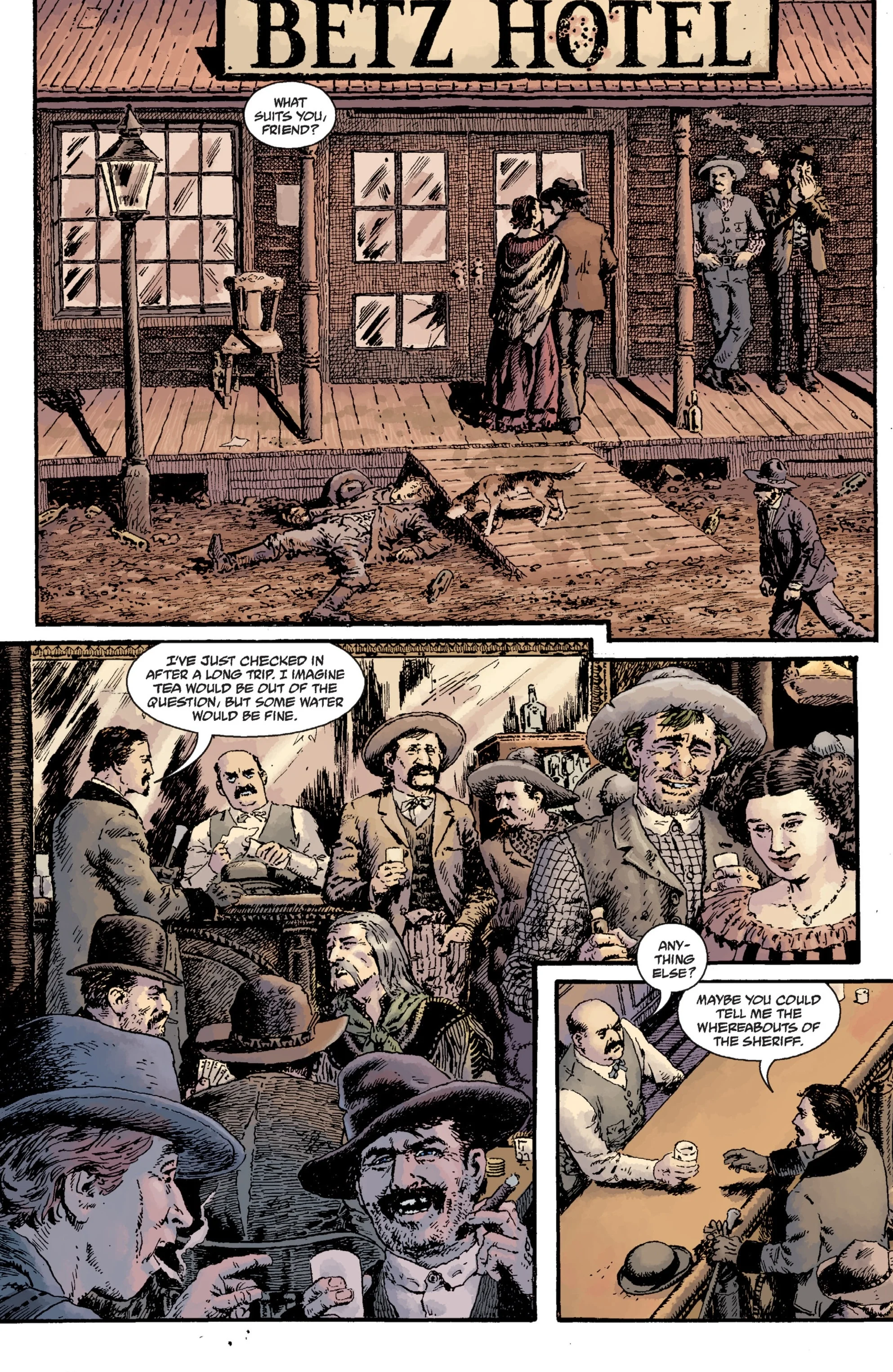 Witchfinder: Lost and Gone Forever (2011) #1 pg9, art by John Severin.
