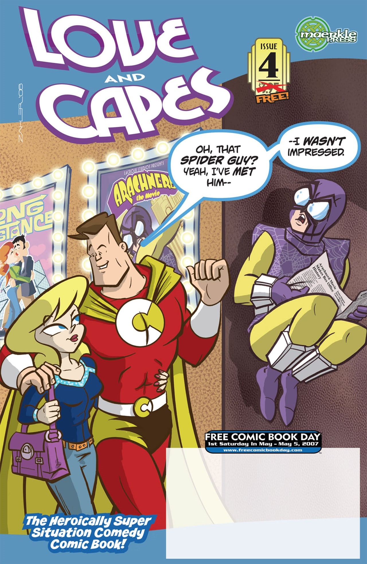 Love and Capes (2006) #4 FCBD by Thom Zahler.