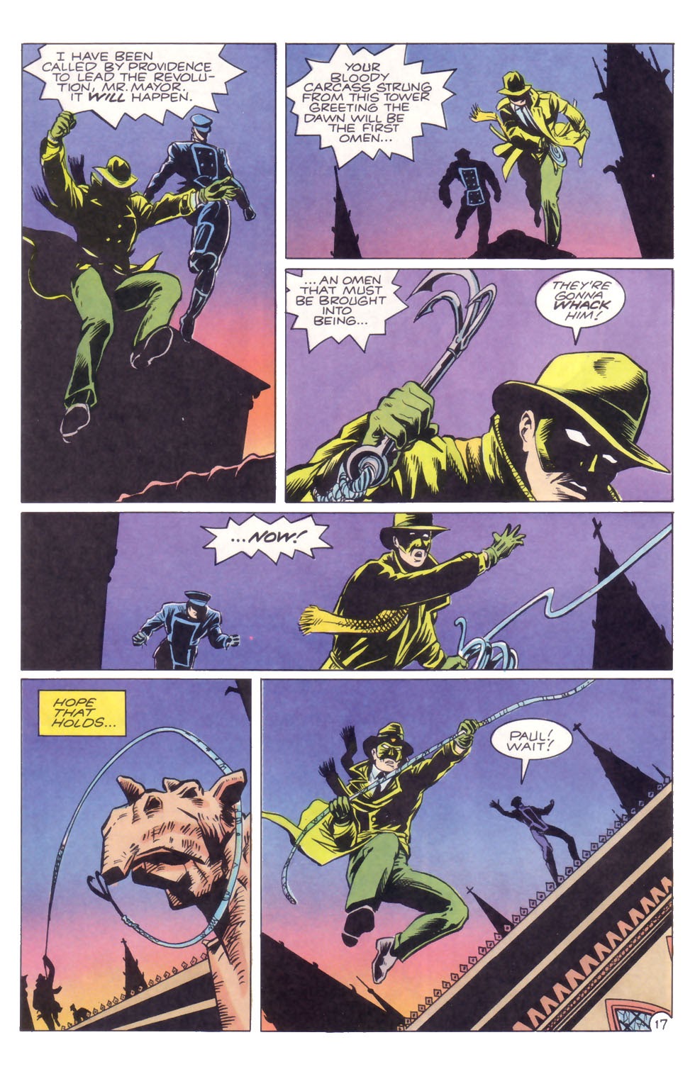 The Green Hornet (1991) #32 pg17, penciled by Rich Suchy & inked by Thom Zahler.