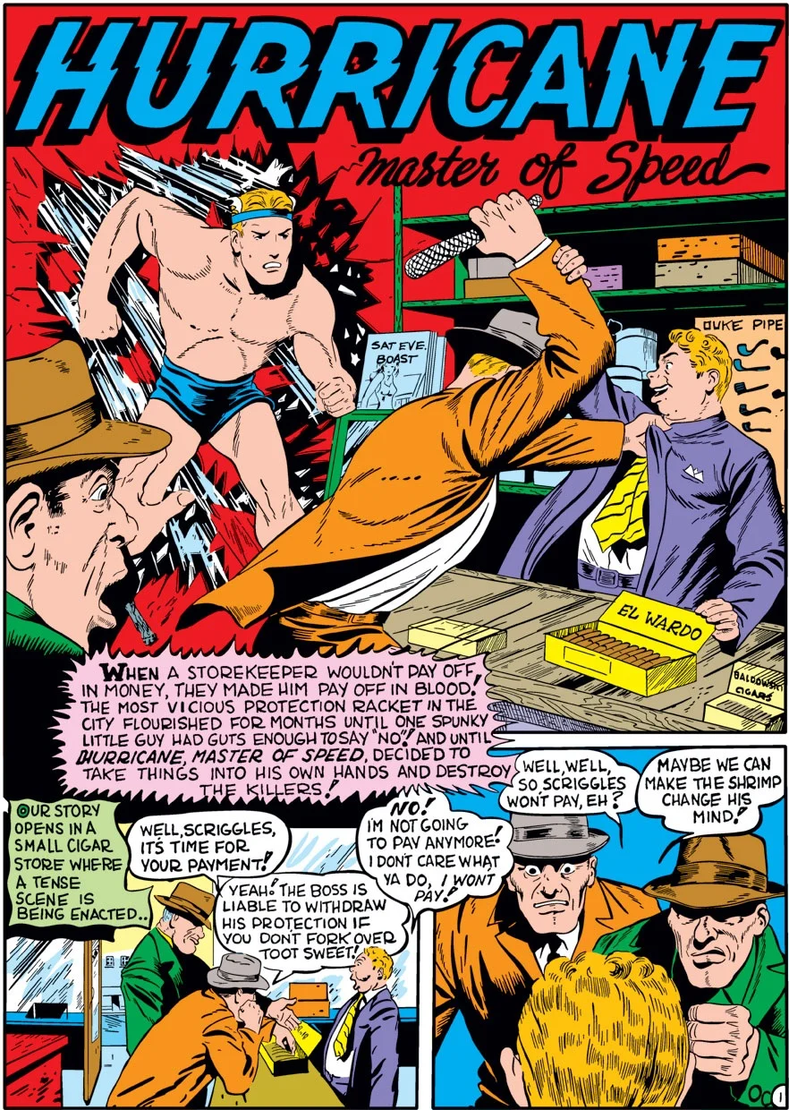 Captain America Comics (1941) #7 Pg45, penciled by Ken Bald & inked by Bill Ward. This was Ken’s first published professional work.