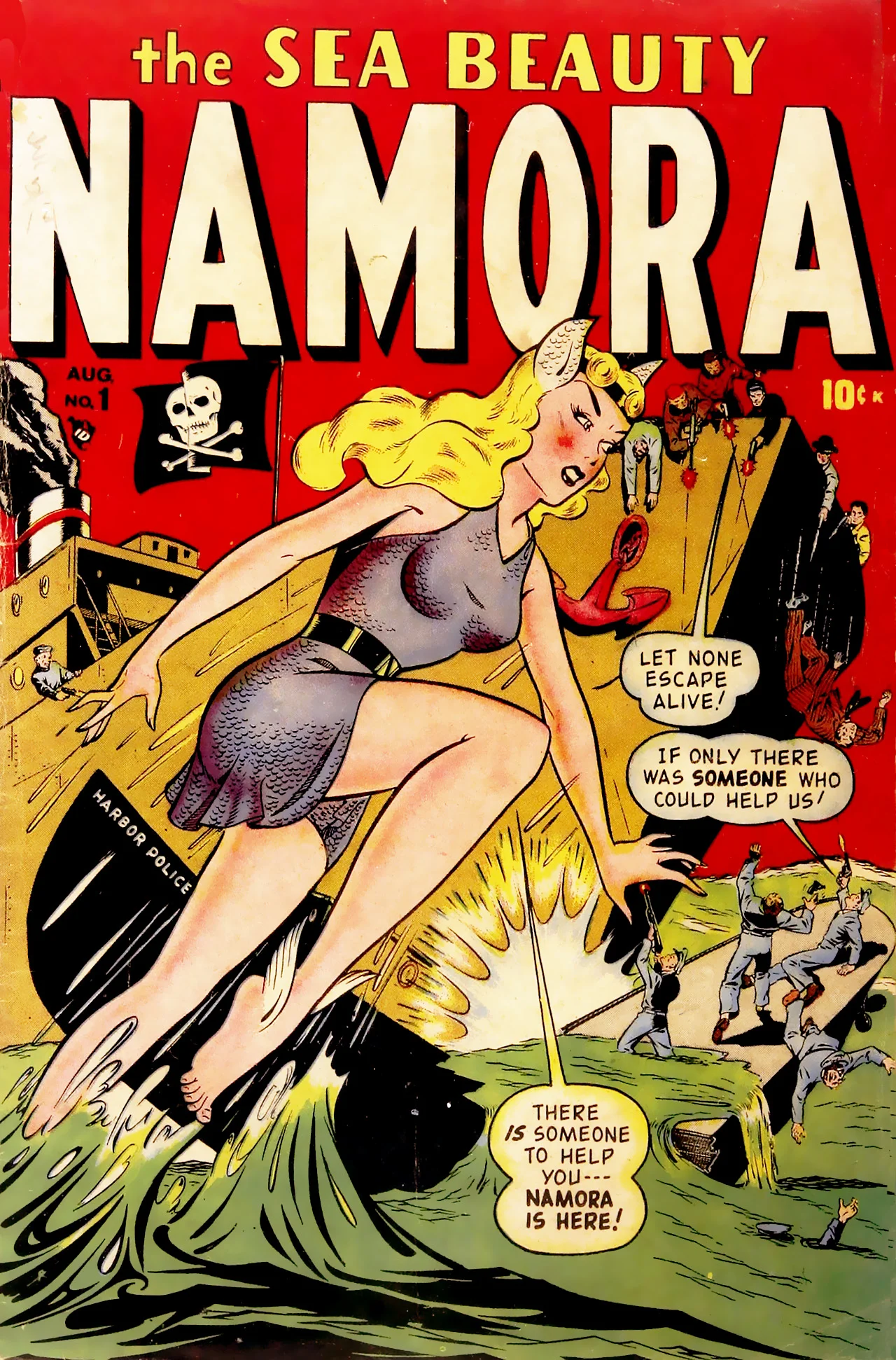 Namora (1948) #1, cover by Ken Bald.