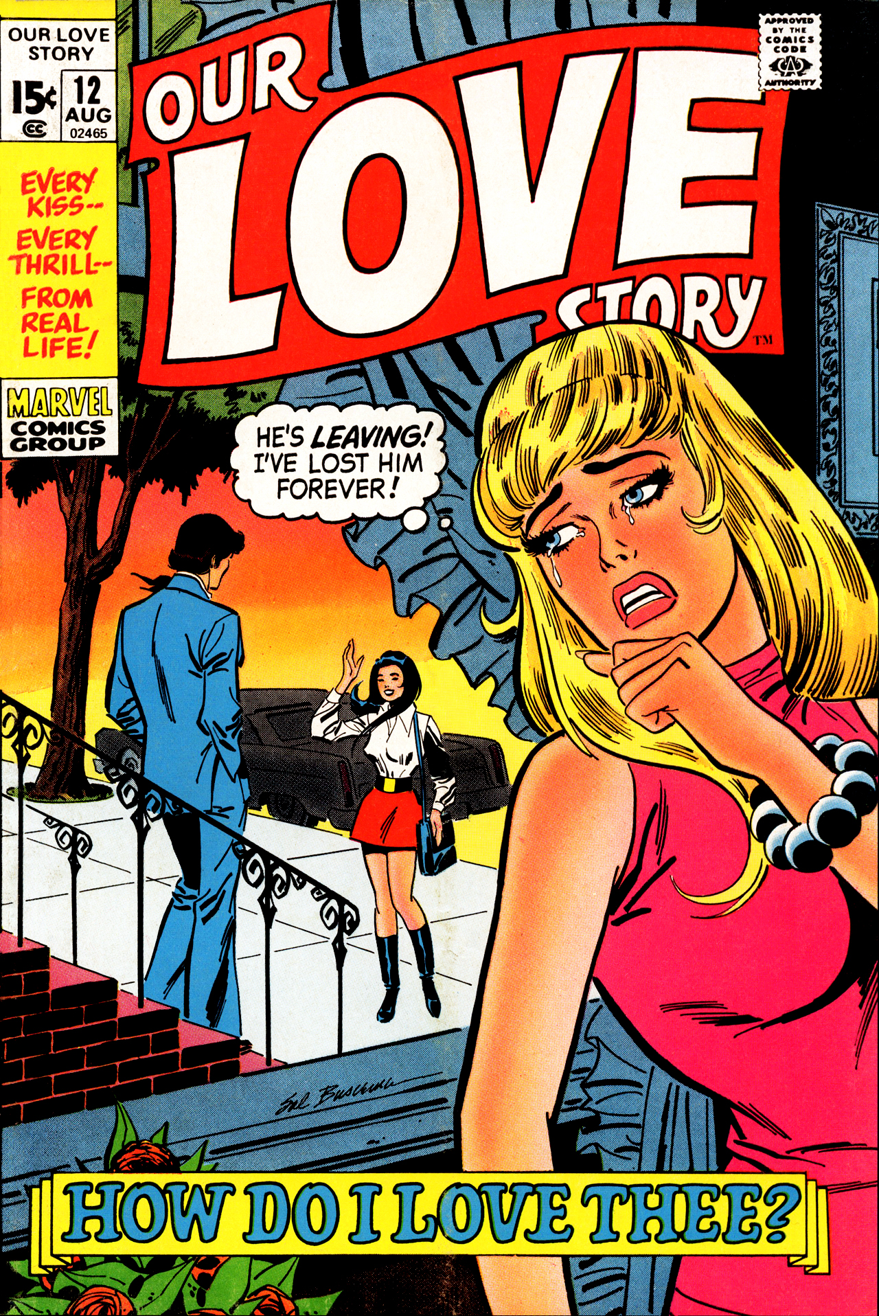 Our Love Story (1969) #12, cover by Sal Buscema.