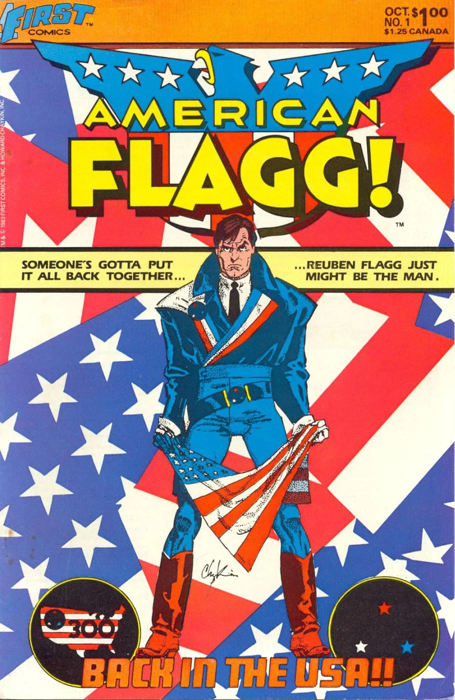 American Flagg (1983) #1 by Howard Chaykin.