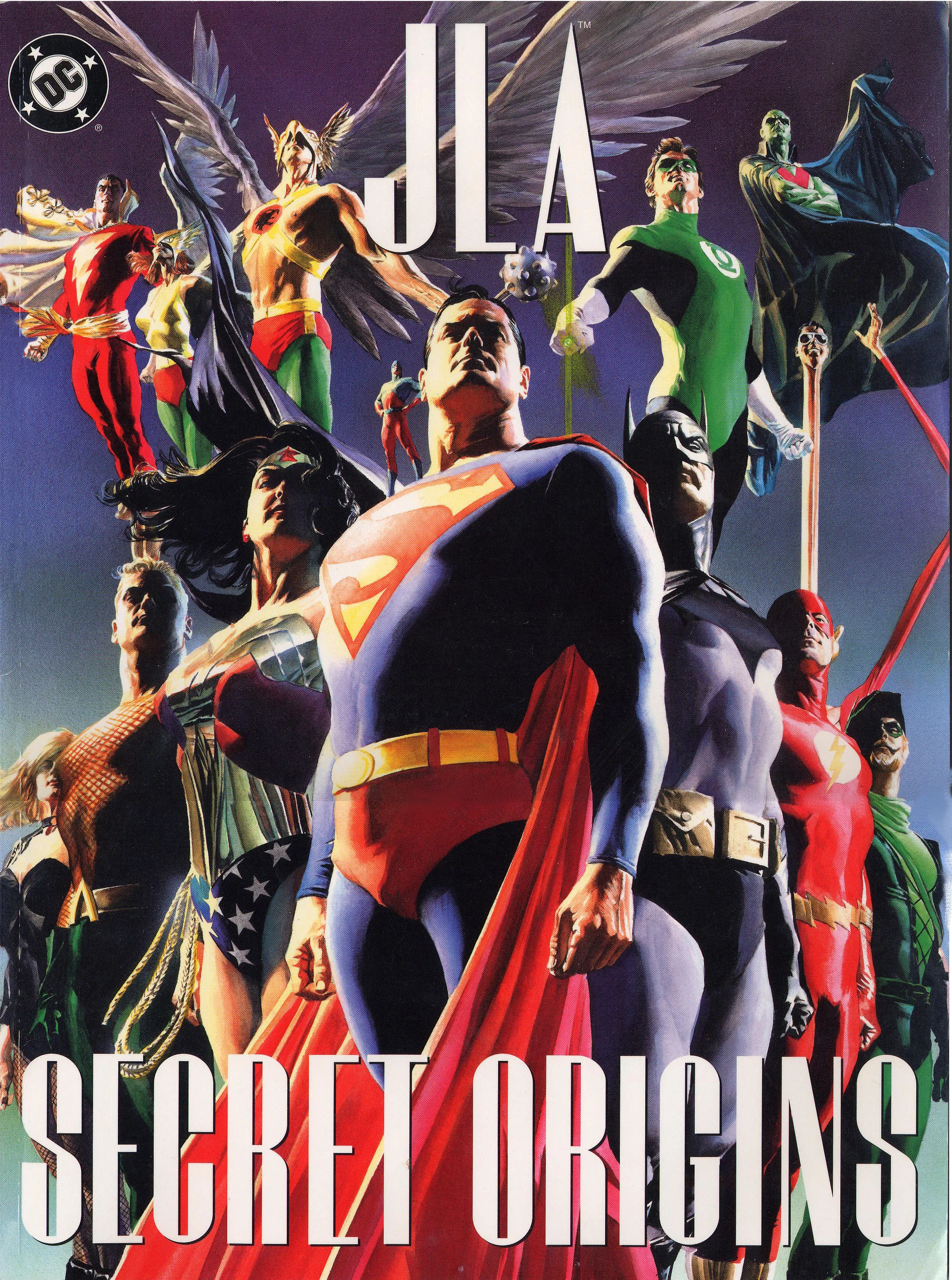 JLA: Secret Origins (2002) #1, cover by Alex Ross.
