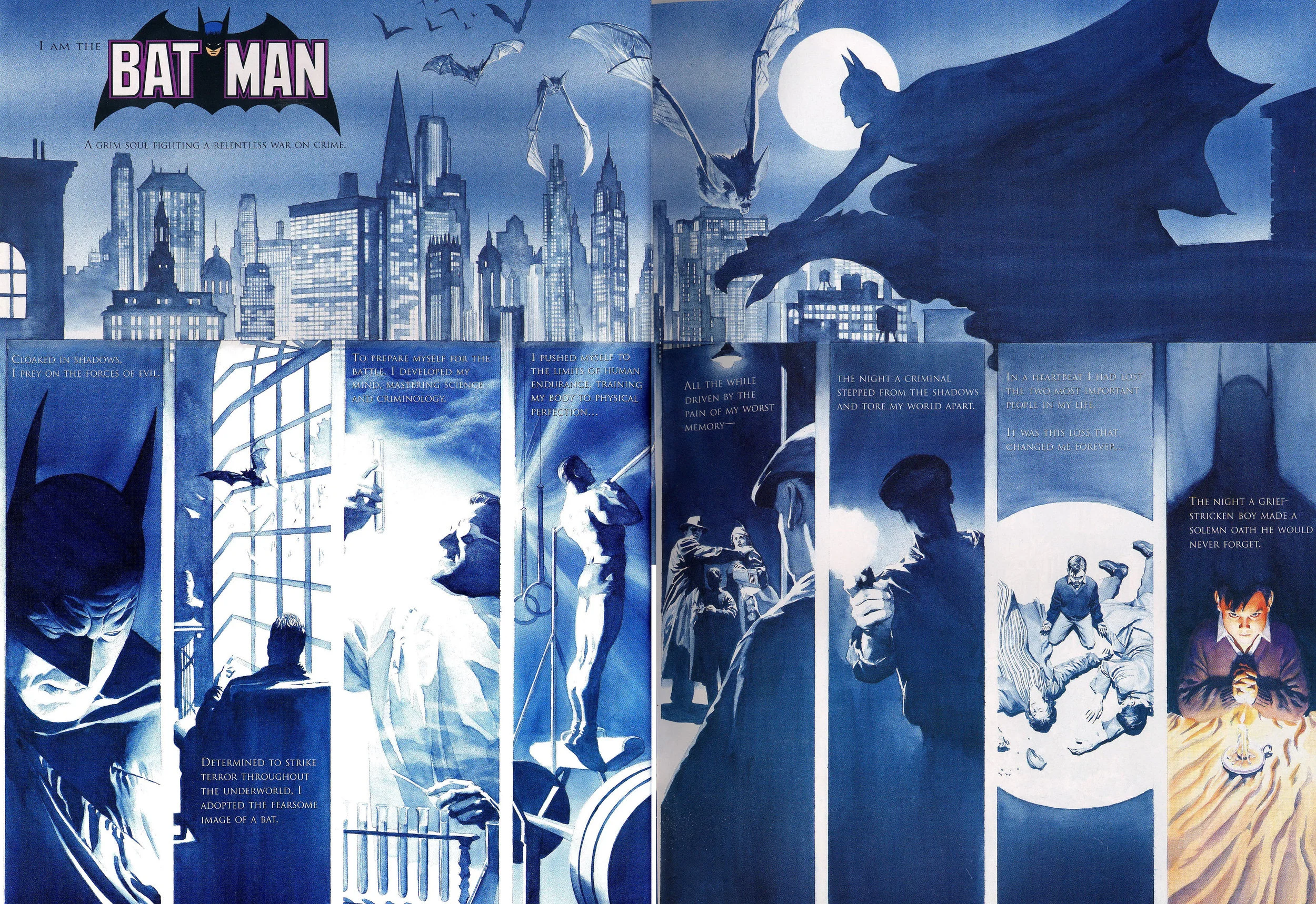 JLA: Secret Origins (2002) Batman, written by Paul Dini with art by Alex Ross.