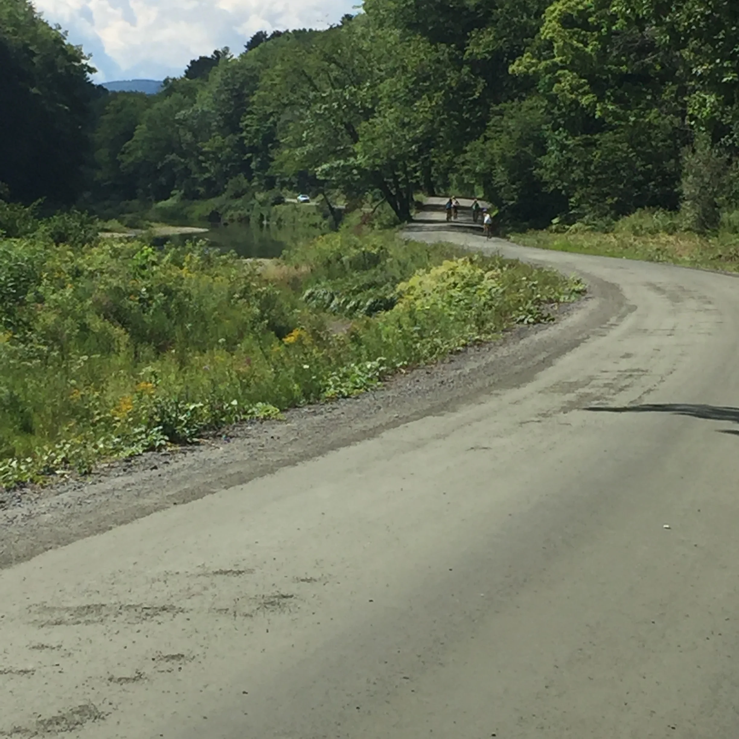 Traveled a few gravel roads on this trip. All packed hard and no cars, perfect.