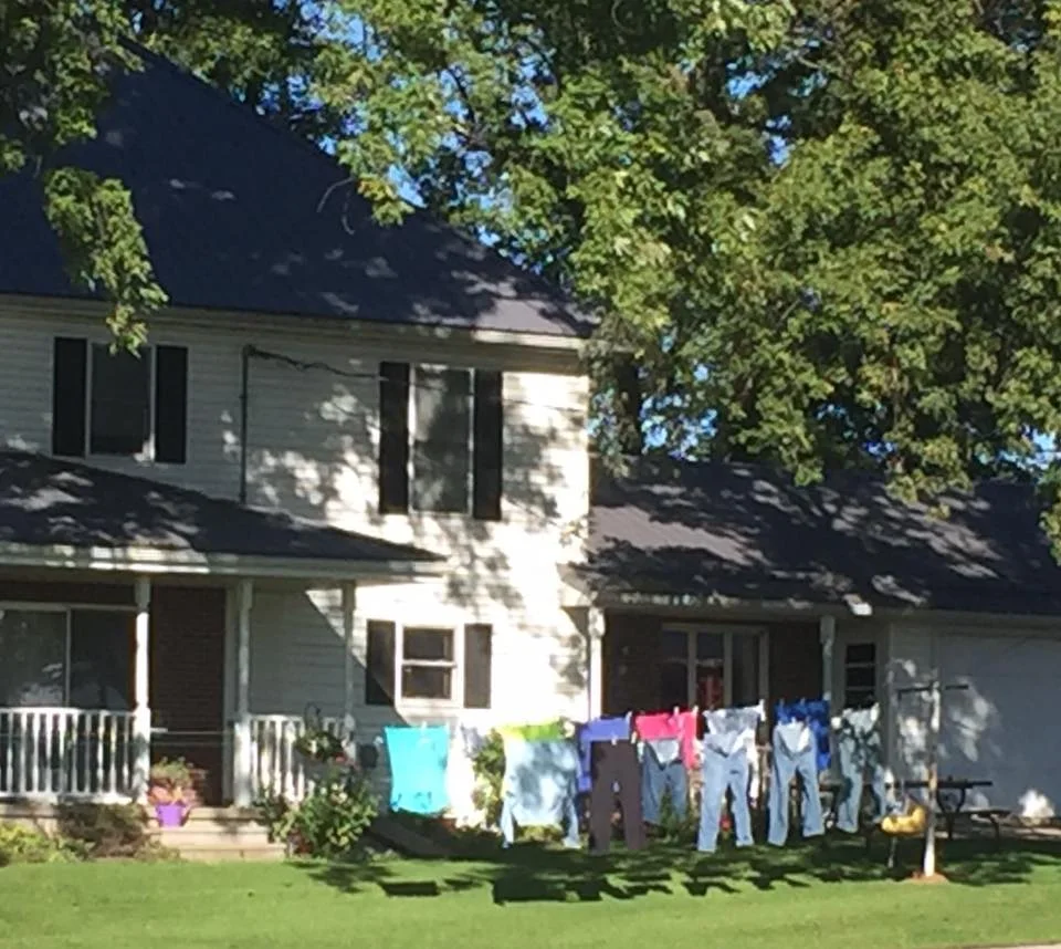 Clothes on the line... makes me smile