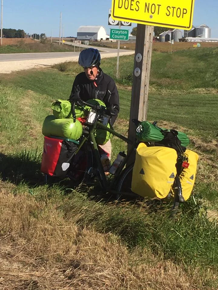 Now Dave is carrying most of my gear and all of his. 125 lbs and 20+ mph head wind!